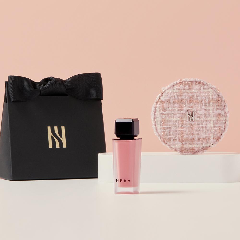 [각인/선물포장] 헤라 NEW 센슈얼파우더매트리퀴드 (+트위드 거울)