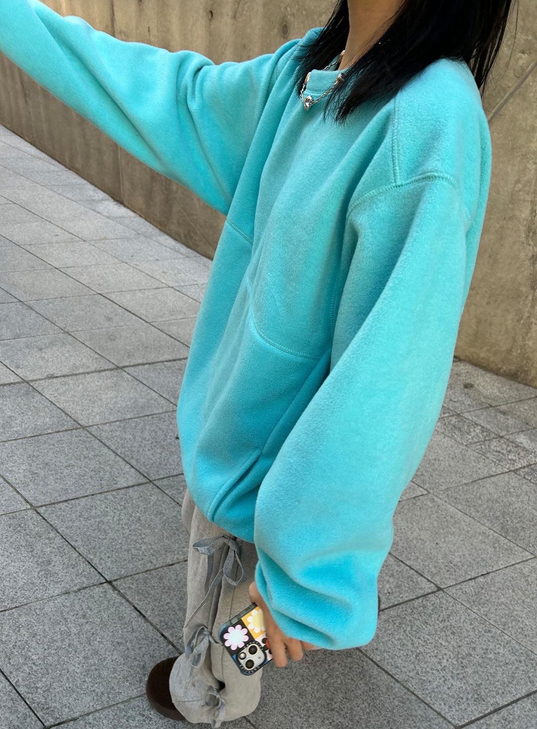 비비드 후리스 맨투맨 (4colors)