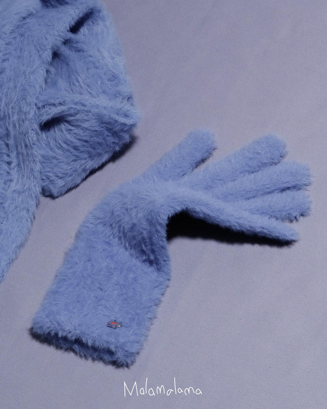 [Malamalama] Angora Gloves Basic - Blue