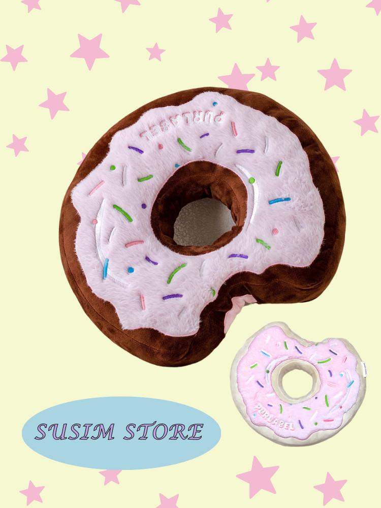 수심 Donut Cushion(2 color) 도넛 쿠션 귀여운 유니크 소파 등 푹신한