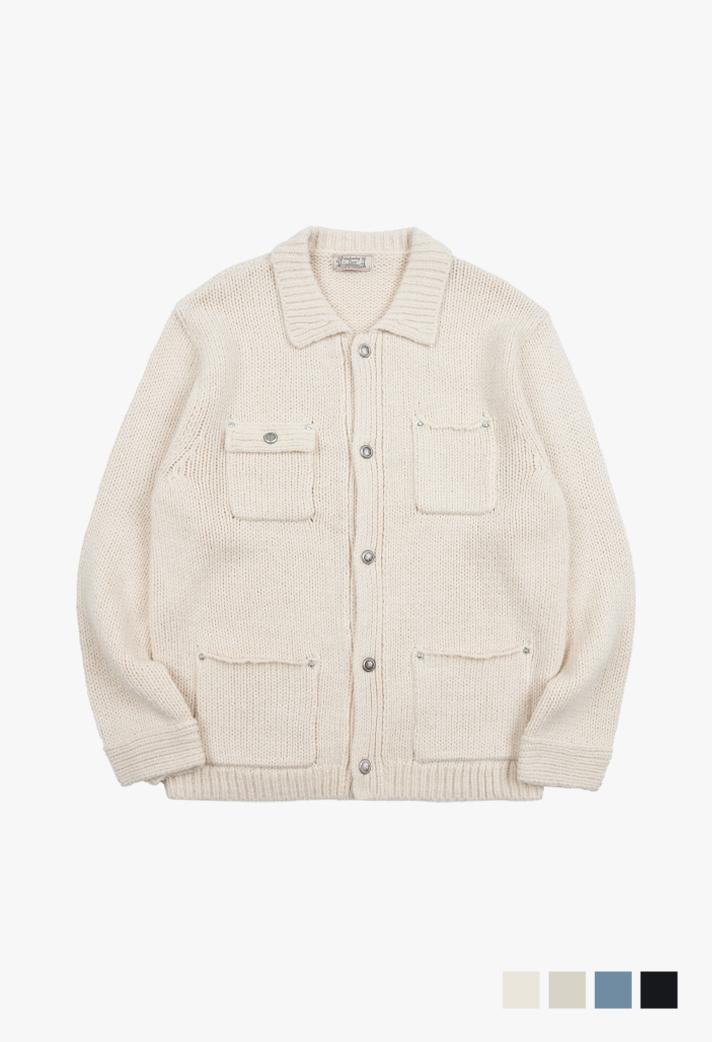 올웨이즈 프렌치 워크 니트 자켓 4COLOR