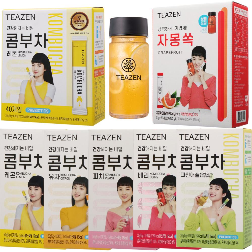 티젠 콤부차 레몬 유자 베리 피치 파인애플 코스트코 효능 만들기 정국 김태리 꼼부차