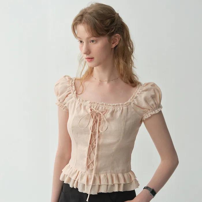 Vintage Corset Blouse_3color