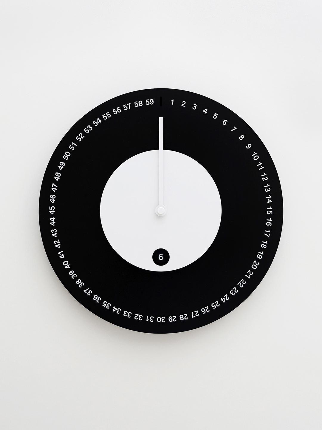 Foam Wall Clock (Black)