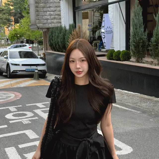 누즈ops 블랙 [봄코디/여름코디/반팔원피스/미니원피스/미니멀/데일리/원피스추천/대학생]