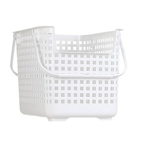 네이쳐리빙 모던데일 적층형 빨래바구니, 화이트, 1개