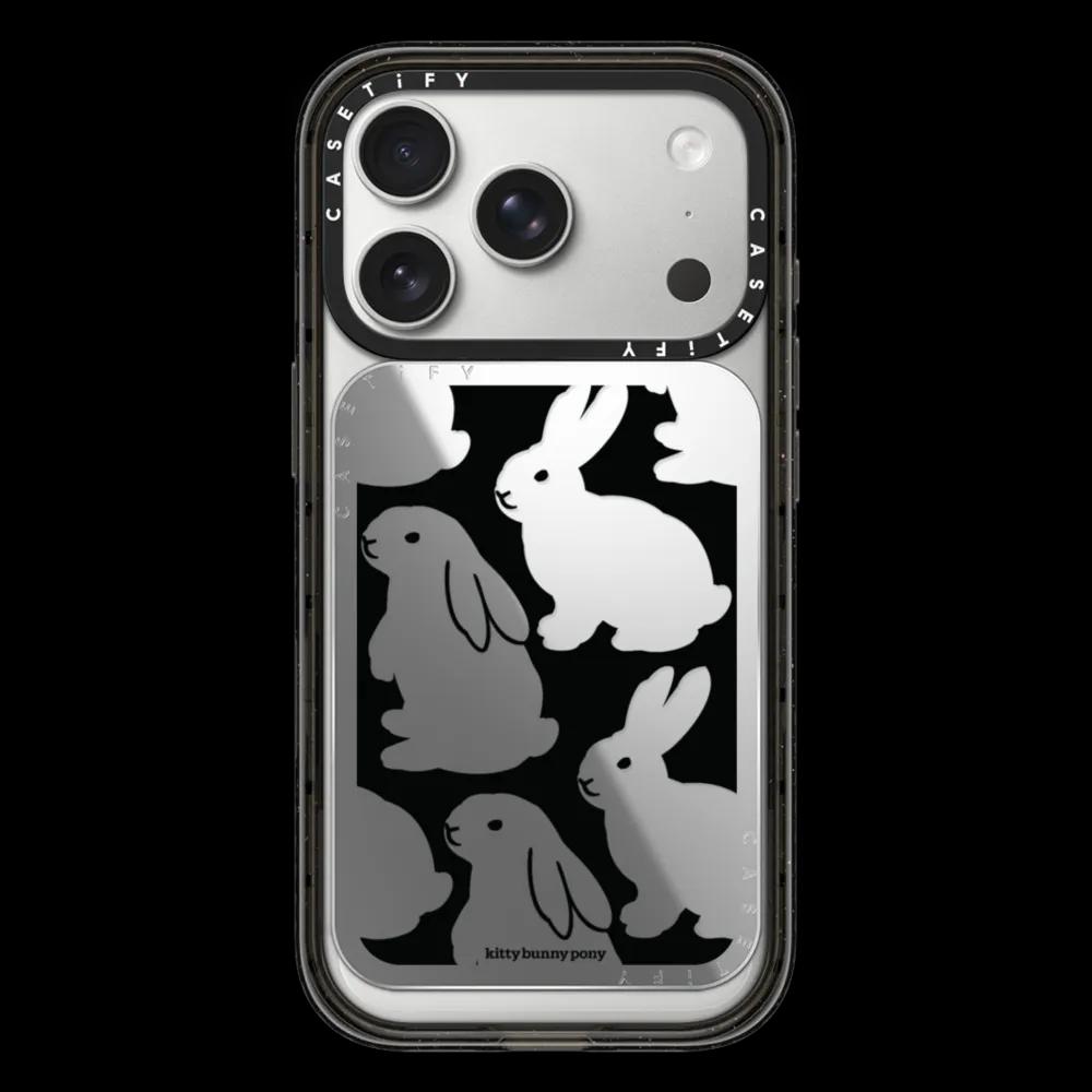 Little Black Bunnies Snappy Cardholder Stand