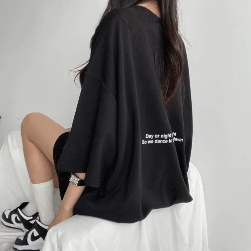 🚀당일발송 [1+1할인/5000장돌파!]오버핏 네셔널 레터링 반팔 티셔츠