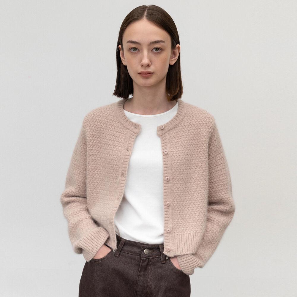 Raccoon Round Cardigan [Indy Pink]