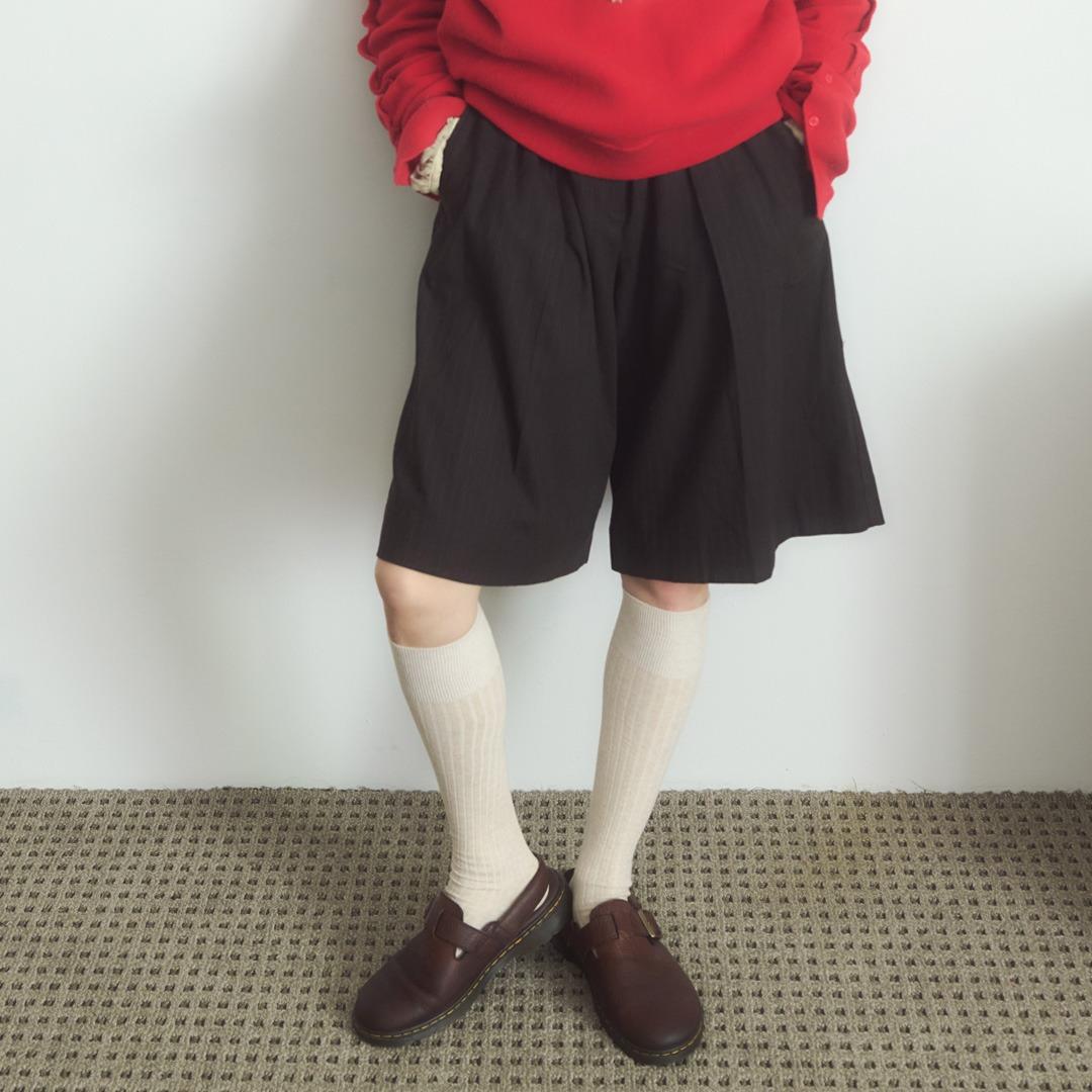 IHM247 Soft Rib Knee Socks: Oatmeal