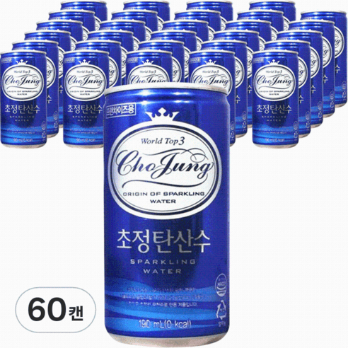 일화 초정탄산수 플레인, 190ml, 60개 - 생수/탄산수 | 쿠팡