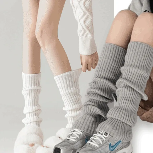 🧷당일출고 1+1할인🧷 Y2K 레그워머 골지 니삭스 [3color]