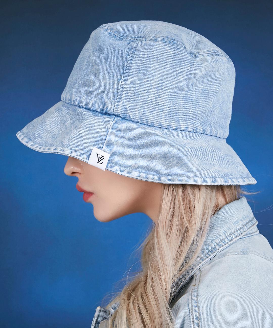 스톤 워싱 데님 버킷햇 라이트인디고