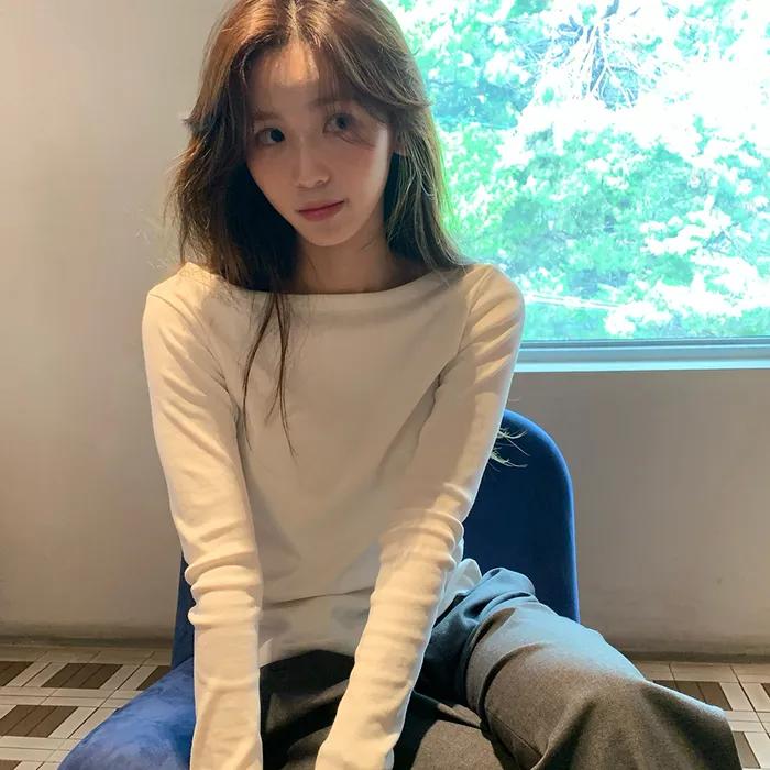 11/11 예약배송_Boat neck comfy t-shirt_ivory