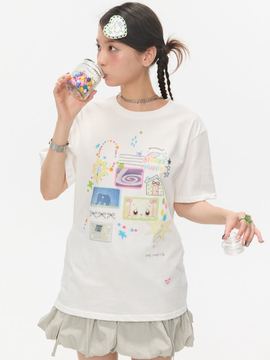 [PRE-ORDER 10% SALE] BETWEENAND Graffiti Collage Short Sleeve