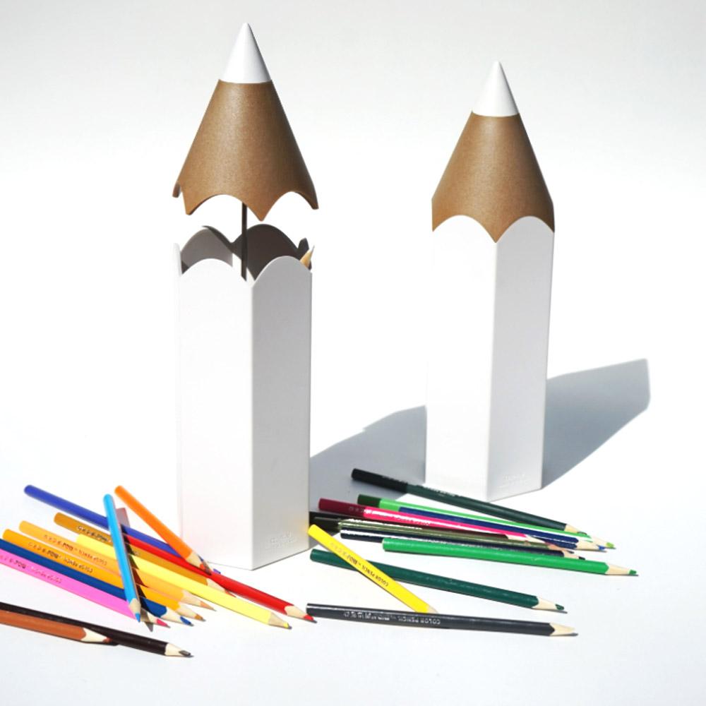 퀄리 연필꽂이 필기구 정리함 색연필 볼펜 꽂이