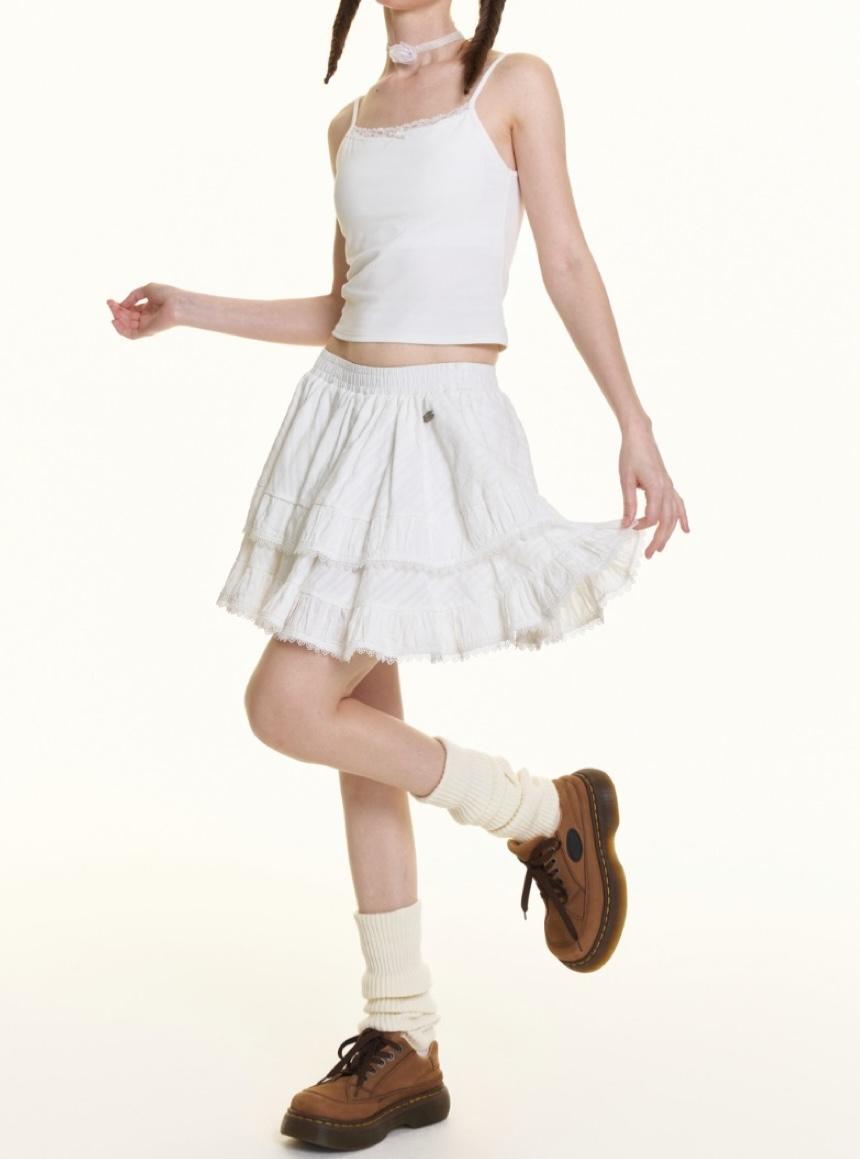 BETWEENAND Fluffy Sweet Cake Skirt