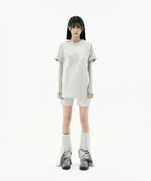 오호스(OJOS)  Double Sleeves Raglan T-shirt / Khaki - 사이즈 & 후기 | 무신사