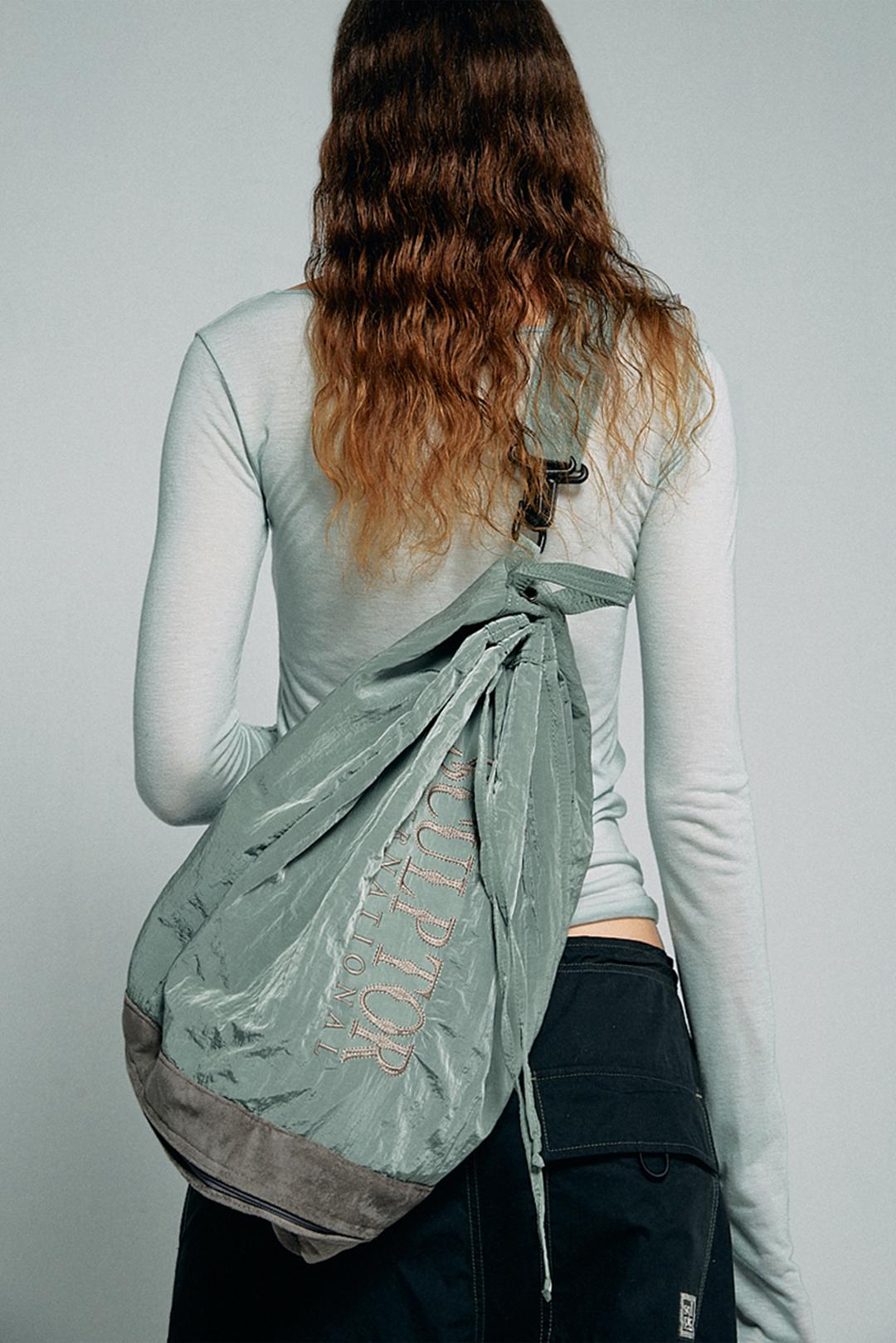 Two Way Bucket Messenger Bag Sage