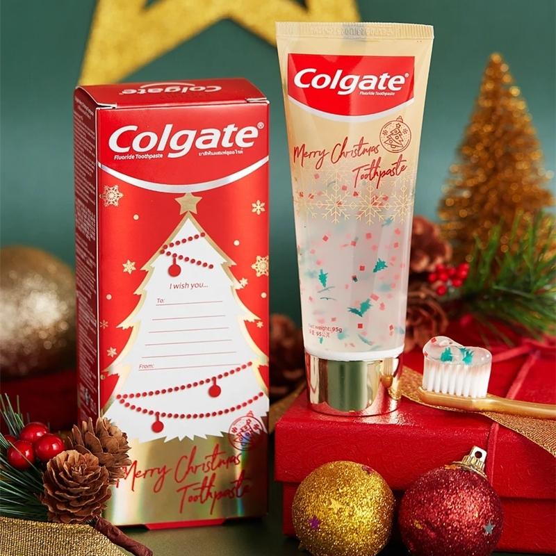 콜게이트 colgate 크리스마스 한정판 에디션 트리디자인 치약 95g