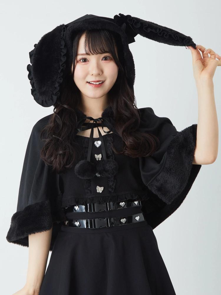 ふわふわうさちゃんケープ