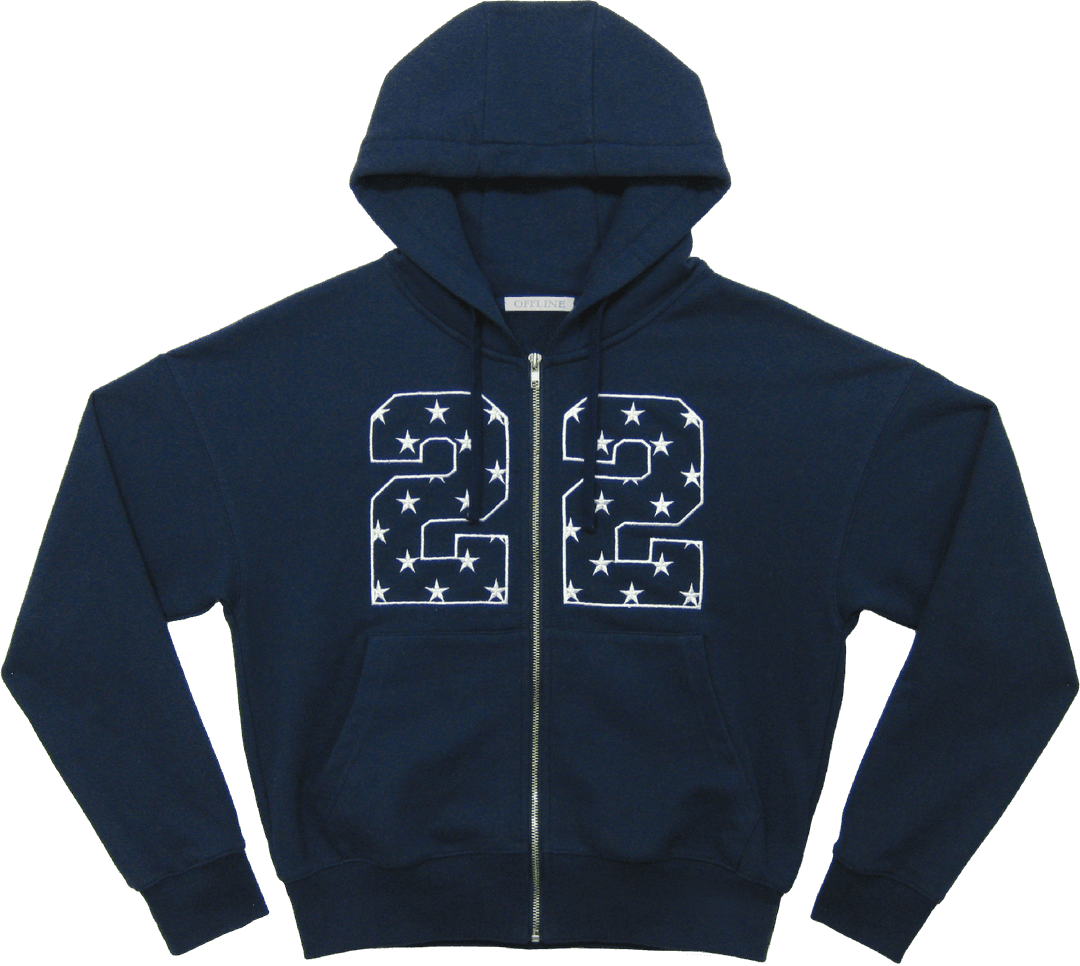 22 STAR ZIP-UP HOODIE
