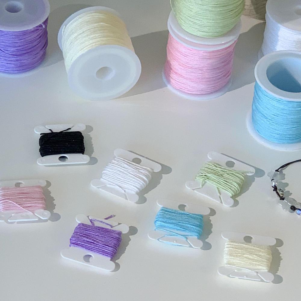 매듭실 매듭공예 리우 비즈