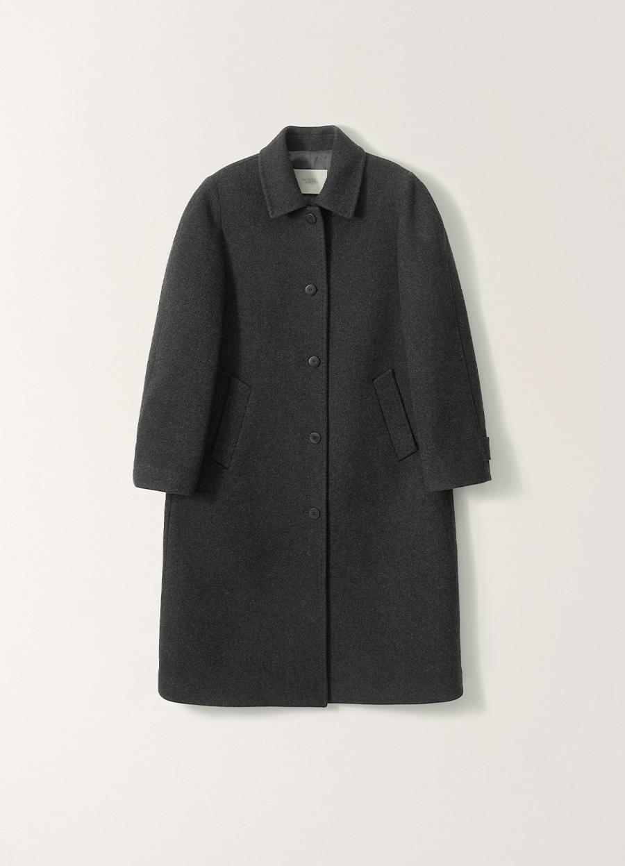 4TH / Atelier wool coat (Deep charcoal)