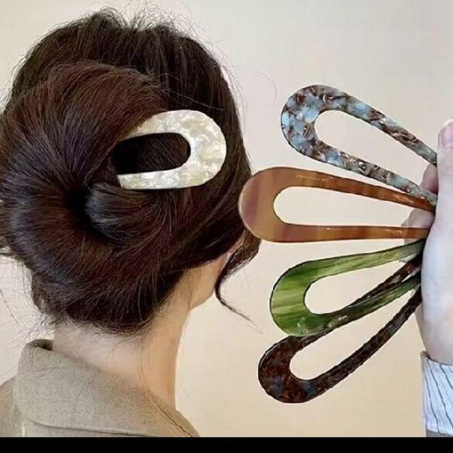 은플 마블링 비녀 머리핀 헤어핀 머리핀ST173 묶음머리 DMM_40511111