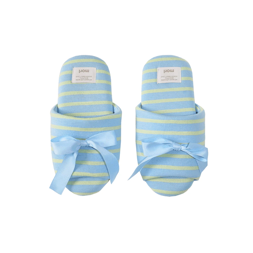 Ribbon room shoes (Stripe)
