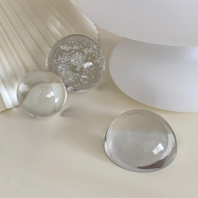 스튜디홈 유리 문진 페이퍼웨이트 빈티지 크리스털 독서 책누름틀 오브제 촬영 인테리어 소품