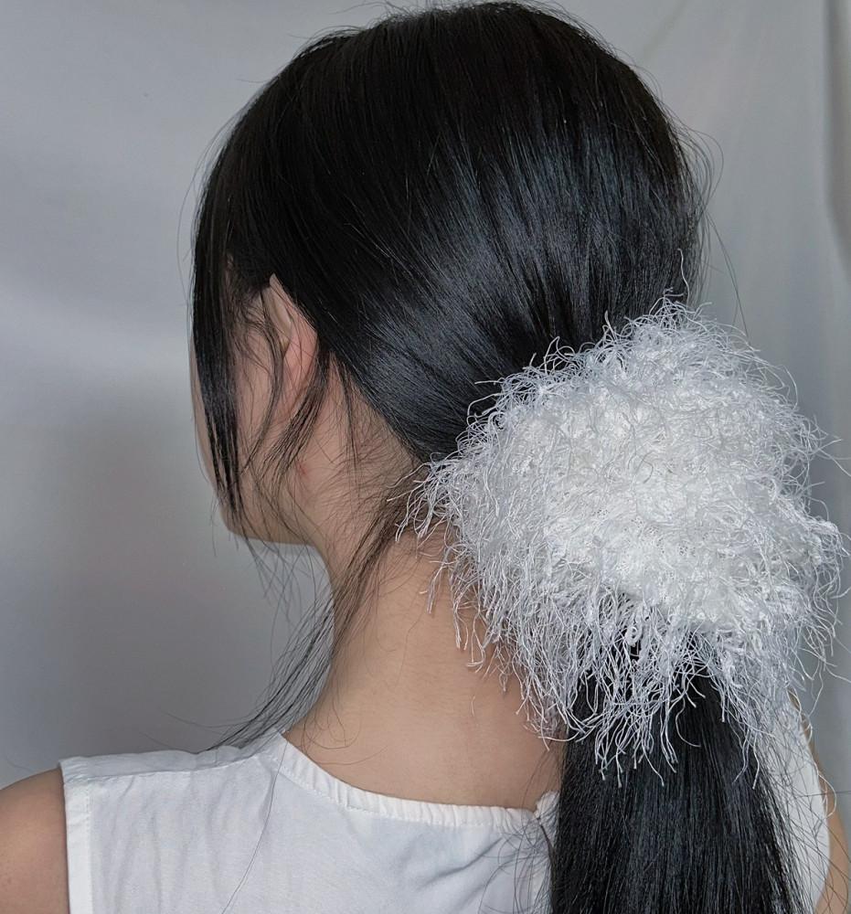 깃털슈슈 (헤어슈슈 스크런치 머리끈 곱창머리끈 액세서리 헤어악세사리)