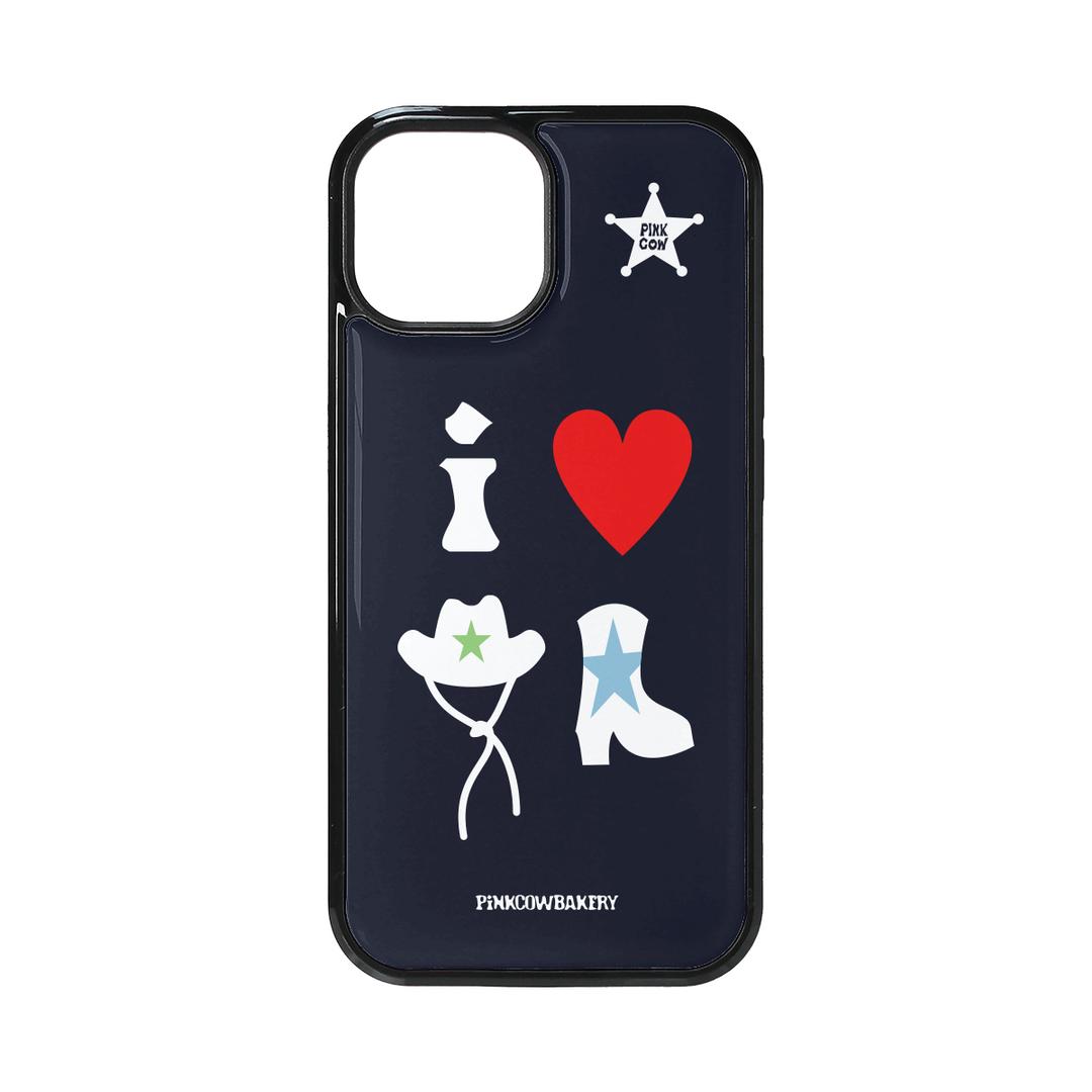 i ♥ cowboy phonecase (navy)