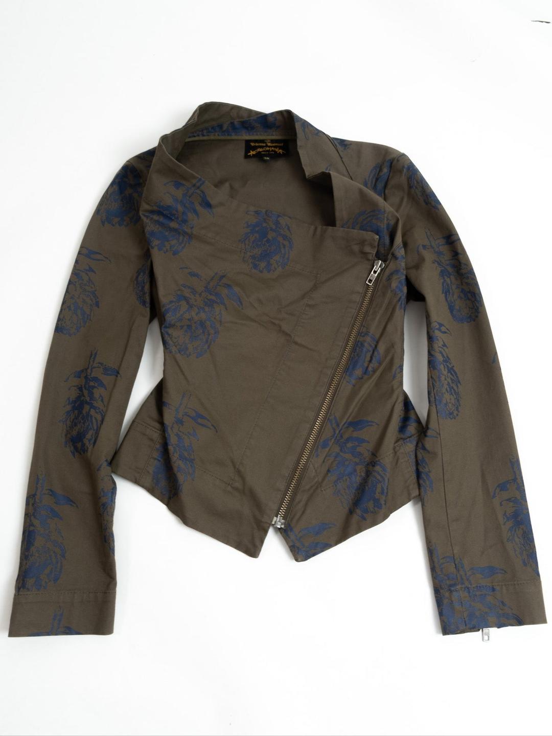 VIVIENNE WESTWOOD ANGLOMANIA OLIVE PRINT JACKET
