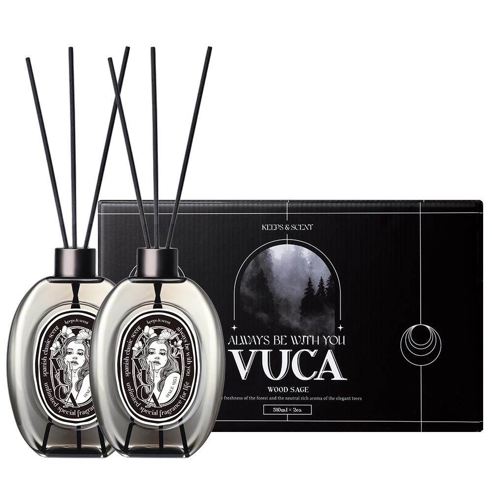 뷰카 감각적인 오브제 실내 디퓨저 510ml 2개입 선물세트