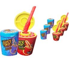 바주카 쥬시드롭 구미 디퍼즈 젤리 라즈베리향 96g x 4p + 스트로베리향 96g x 4p 세트  96g, 4세트