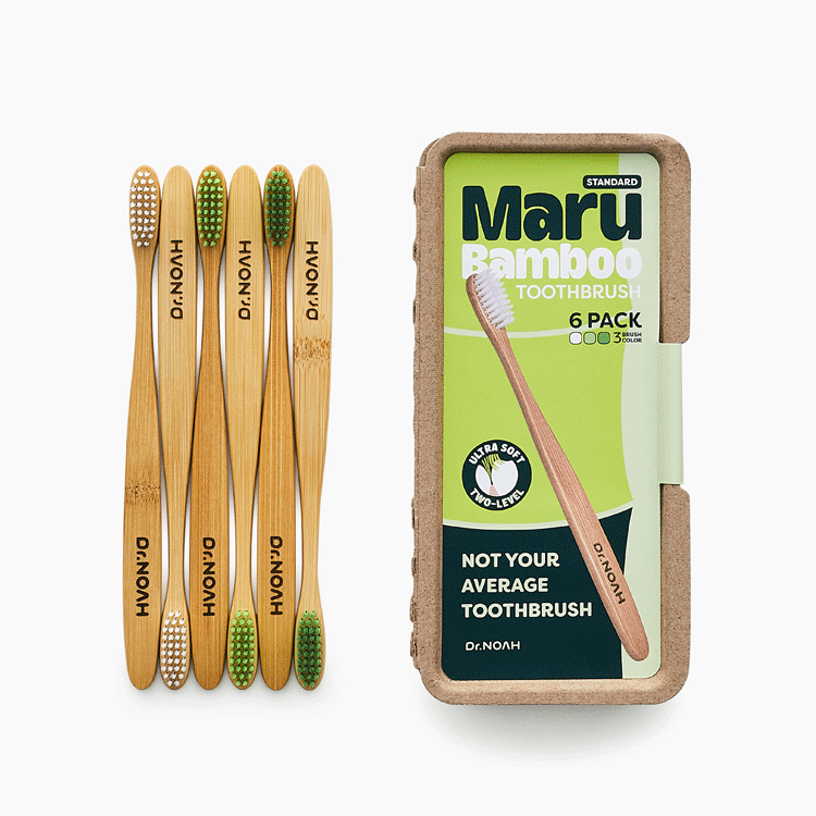 마루 대나무 칫솔 스탠다드(1개입/6개입)