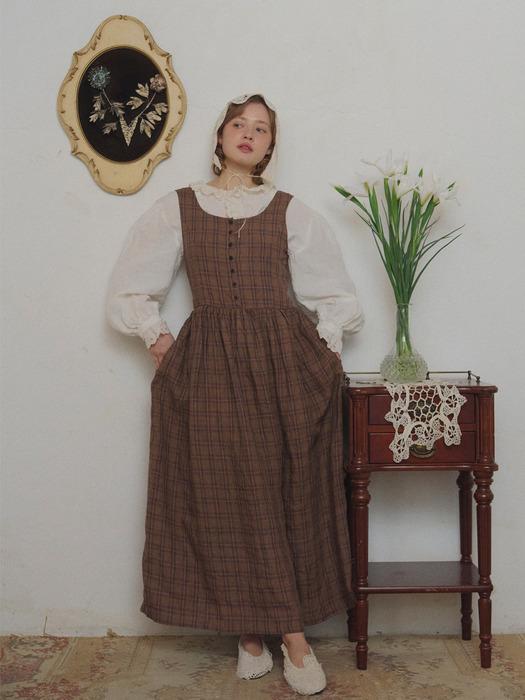 Eponine check dress 에포닌 체크 드레스