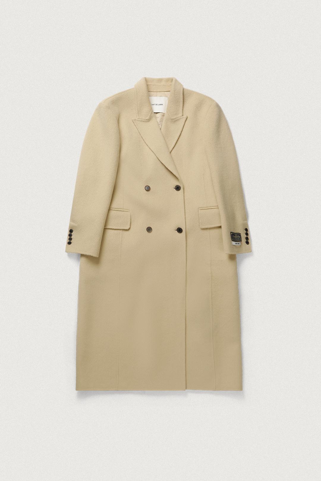 FINE WOOL HANDEMADE COAT [BUTTER]