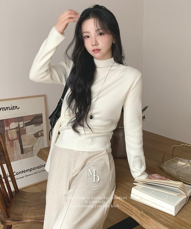 [#.무채색] [#.출근룩] [#.New Arrival] 오벤 셔링 랩니트