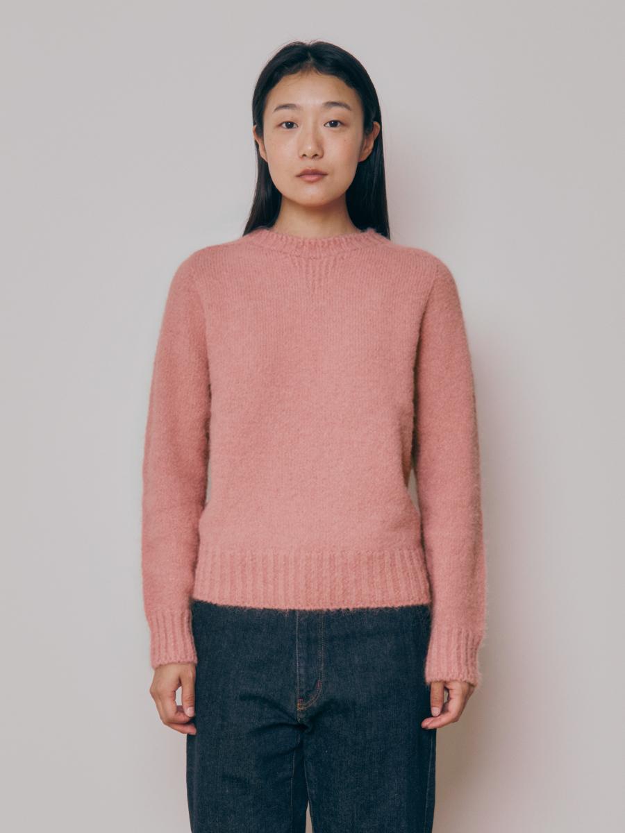 [WOMEN] WHOLE GARMENT WOOL SWEATER_Pink