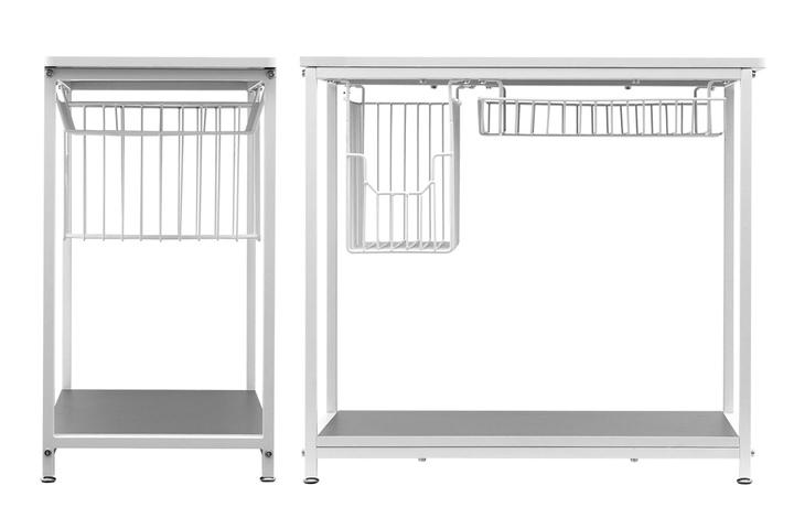 데스크확장 사이드테이블 GT001 400L 화이트
