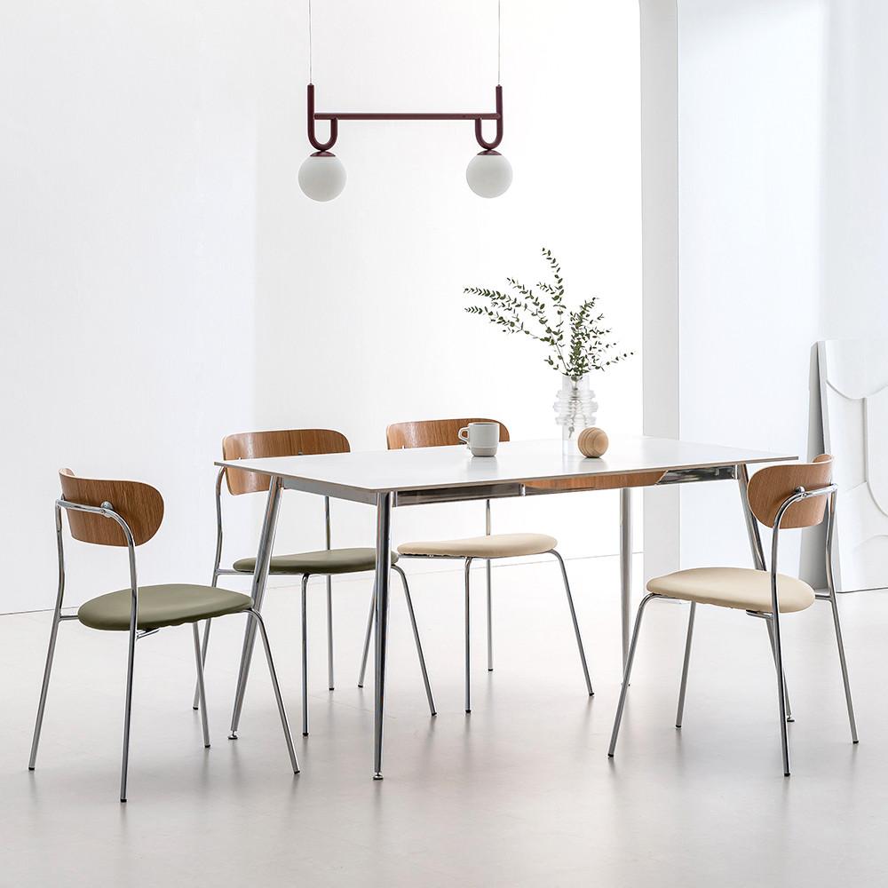 웰퍼니쳐 로제 미드센추리 포세린 세라믹 4인용 6인용 식탁 테이블 1400 1800