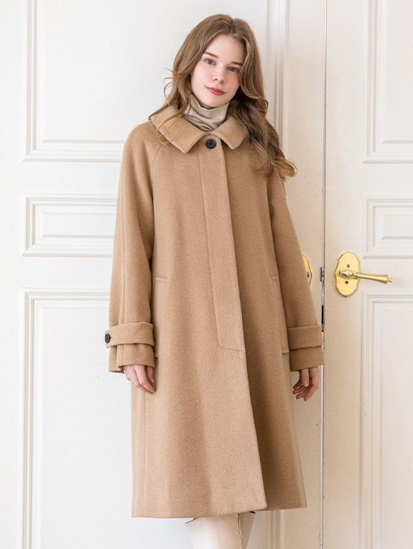 [89,000원 특가] 스탠칼라 하프 울코트(WXBHCF1)