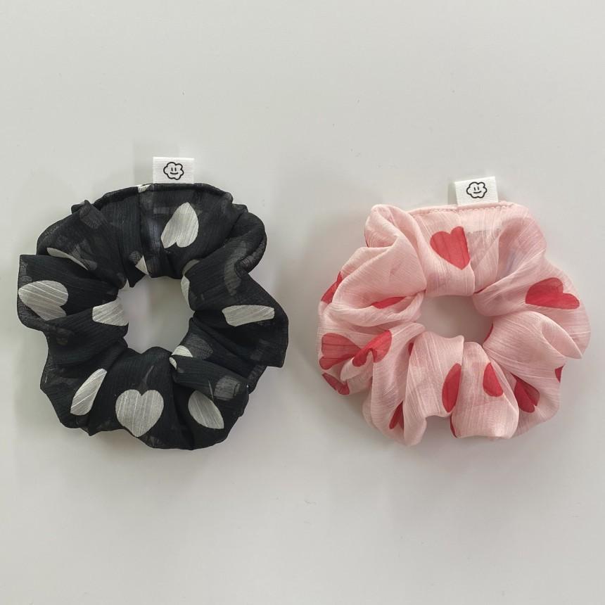 [뭉글상점] 하트 곱창밴드 2종