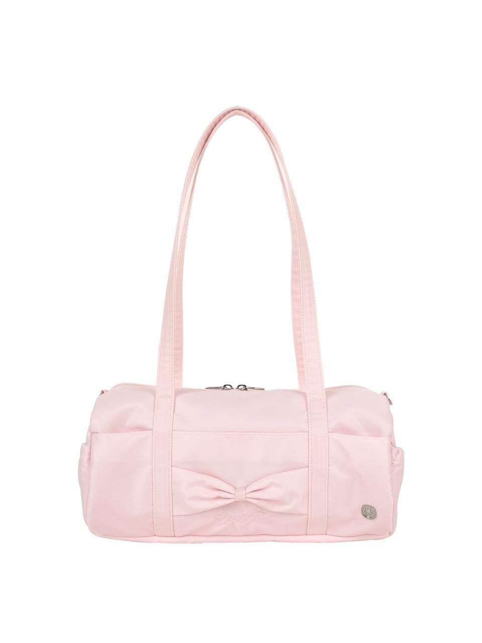 Fluffy ribbon bag_pale pink