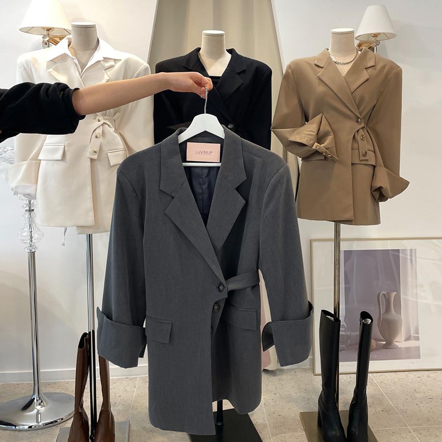 럽인업 [당일출고/최저가] 라쉬 언발버튼 자켓