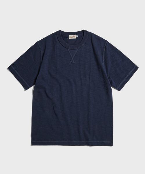 10.5 oz USA Cotton Tubular Gusset Tee Indigo