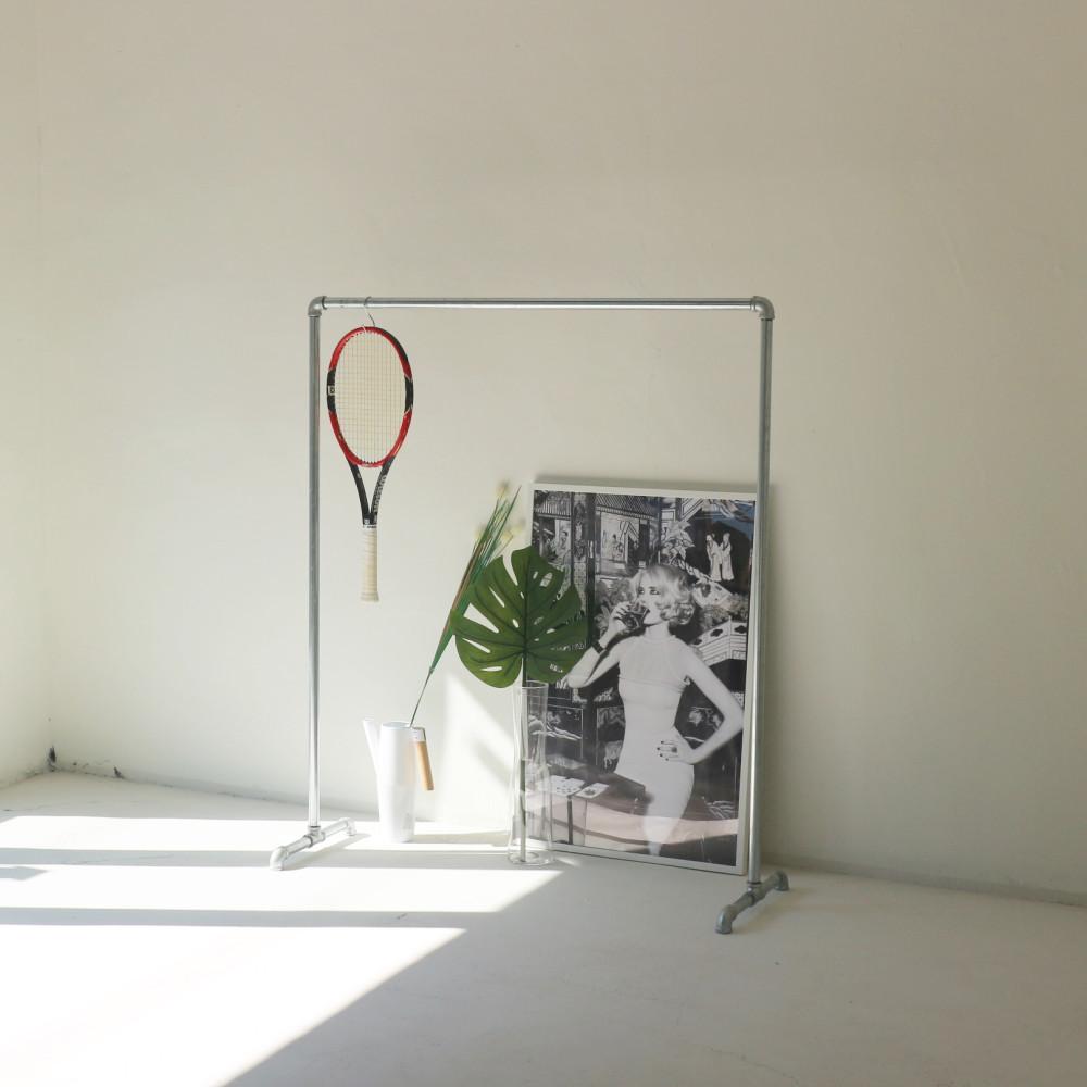 파이프 W01 드레스룸 옷행거 벽선반 스탠드 옷걸이 이동식