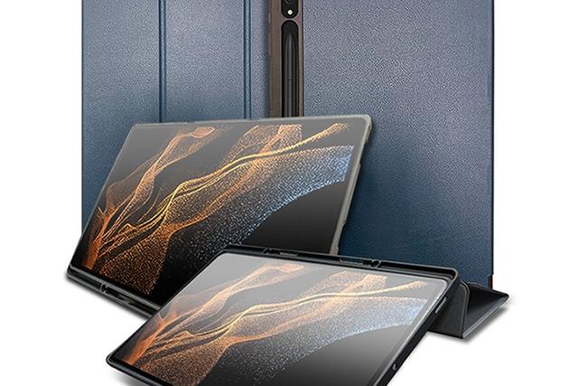갤럭시탭 S8 Ultra 2단 스탠드 북커버 가죽 케이스